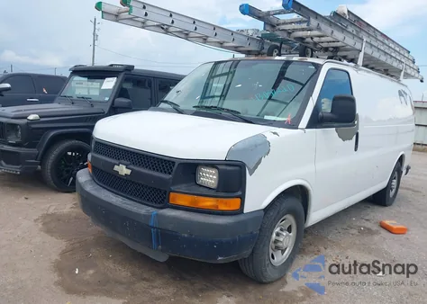 2010 Chevrolet Express 2500 Work Van z USA, uszkodzony, nr VIN 1GCZGFAA6A1162613